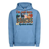 Pigment Pebble Blue i'm just here for the snacks #american football br Urban Hoodie - Zillion Design Studio