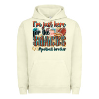 Pigment Pistachio i'm just here for the snacks #american football br Urban Hoodie - Zillion Design Studio