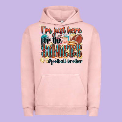 I'm Just Here For The Snacks #american Football Br Urban Hoodie Designed By Zillion Design Studio