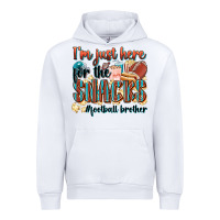White i'm just here for the snacks #american football br Urban Hoodie - Zillion Design Studio