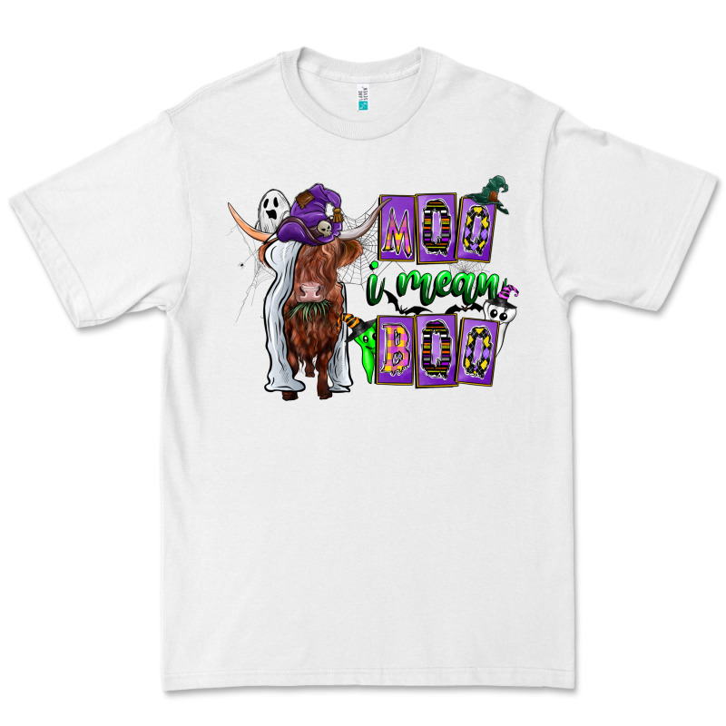 Moo I Mean Boo Premium Tee by CowhideDigitalArt | Teevron