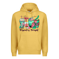 Antique Gold respiratory therapist coffee cups Premium Hoodie - Zillion Design Studio