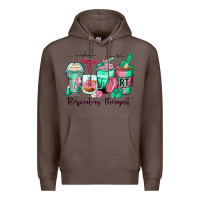 Coffee respiratory therapist coffee cups Premium Hoodie - Zillion Design Studio
