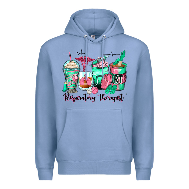 Respiratory Therapist Coffee Cups Premium Hoodie by Zillion Design Studio | Teevron