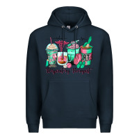 Navy respiratory therapist coffee cups Premium Hoodie - Zillion Design Studio