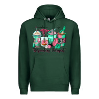 Sports Green respiratory therapist coffee cups Premium Hoodie - Zillion Design Studio