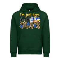 Forest Green i'm just here for the snacks volleyball Urban Hoodie - Zillion Design Studio