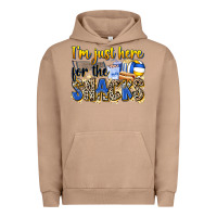 Pigment Burro i'm just here for the snacks volleyball Urban Hoodie - Zillion Design Studio