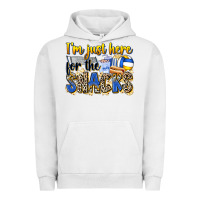 Pigment Lunar Rock i'm just here for the snacks volleyball Urban Hoodie - Zillion Design Studio