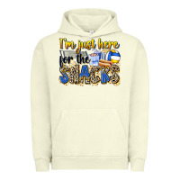 Pigment Pistachio i'm just here for the snacks volleyball Urban Hoodie - Zillion Design Studio