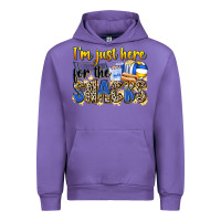 I'm Just Here For The Snacks Volleyball Urban Hoodie | Teevron