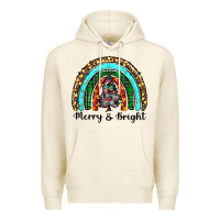 Tofu merry and bright rainbow christmas Premium Hoodie - RanaPortraitStore