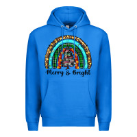 True Royal merry and bright rainbow christmas Premium Hoodie - RanaPortraitStore
