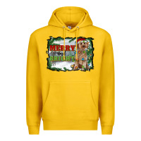 Lemon merry and bright cockapoo Premium Hoodie - RanaPortraitStore