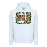 White merry and bright cockapoo Premium Hoodie - RanaPortraitStore