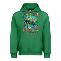 Emerald just a girl who loves turtles Urban Hoodie - texasbilliewilder