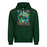 Forest Green just a girl who loves turtles Urban Hoodie - texasbilliewilder