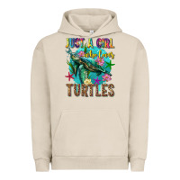 Pigment French Oak just a girl who loves turtles Urban Hoodie - texasbilliewilder