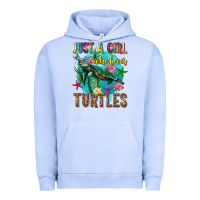 Pigment Grape Ice just a girl who loves turtles Urban Hoodie - texasbilliewilder