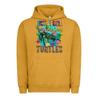 Pigment Peanut Butter just a girl who loves turtles Urban Hoodie - texasbilliewilder