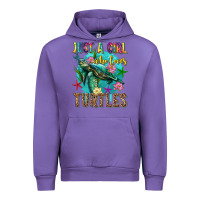 Tulip just a girl who loves turtles Urban Hoodie - texasbilliewilder