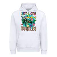 White just a girl who loves turtles Urban Hoodie - texasbilliewilder