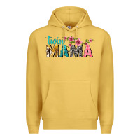 Antique Gold twin mama with flowers Premium Hoodie - texasbilliewilder
