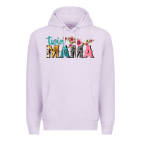Lilac twin mama with flowers Premium Hoodie - texasbilliewilder