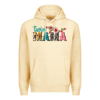 Pina Colada twin mama with flowers Premium Hoodie - texasbilliewilder