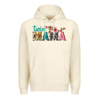 Sandshell twin mama with flowers Premium Hoodie - texasbilliewilder