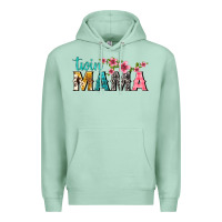 Seafoam twin mama with flowers Premium Hoodie - texasbilliewilder