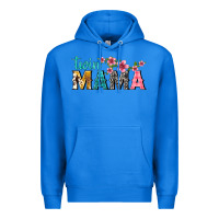 True Royal twin mama with flowers Premium Hoodie - texasbilliewilder