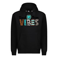 Black tired mom vibes Premium Hoodie - texasbilliewilder