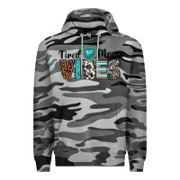 Slate Camo tired mom vibes Premium Hoodie - texasbilliewilder