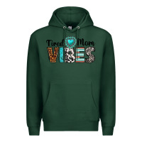 Sports Green tired mom vibes Premium Hoodie - texasbilliewilder