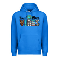 True Royal tired mom vibes Premium Hoodie - texasbilliewilder