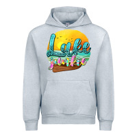 Heather Grey lake junkie Urban Hoodie - texasbilliewilder