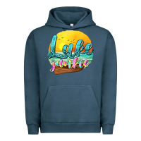 Pigment Midnight Navy lake junkie Urban Hoodie - texasbilliewilder