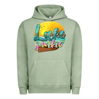 Pigment Oil Green lake junkie Urban Hoodie - texasbilliewilder