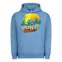 Pigment Pebble Blue lake junkie Urban Hoodie - texasbilliewilder