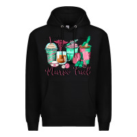 Black nurse fuel coffee cups Premium Hoodie - Zillion Design Studio