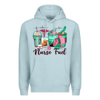 Blue Mist nurse fuel coffee cups Premium Hoodie - Zillion Design Studio