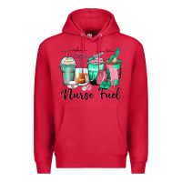 Cardinal nurse fuel coffee cups Premium Hoodie - Zillion Design Studio