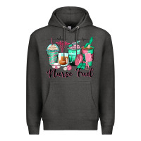 Charcoal Heather nurse fuel coffee cups Premium Hoodie - Zillion Design Studio