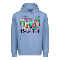 Colony Blue nurse fuel coffee cups Premium Hoodie - Zillion Design Studio