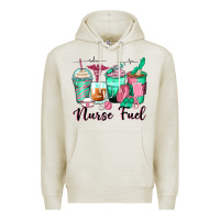 Oatmeal Heather nurse fuel coffee cups Premium Hoodie - Zillion Design Studio