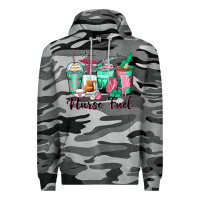 Slate Camo nurse fuel coffee cups Premium Hoodie - Zillion Design Studio