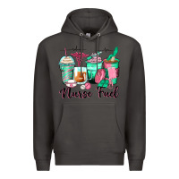 Smoke nurse fuel coffee cups Premium Hoodie - Zillion Design Studio