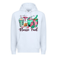 White nurse fuel coffee cups Premium Hoodie - Zillion Design Studio