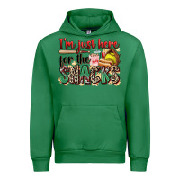 Emerald i'm just here for the snacks softball Urban Hoodie - Zillion Design Studio